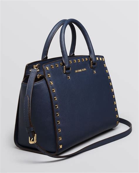 michael kors large studded selma handbag